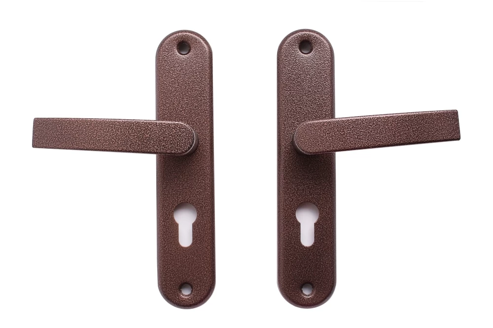 Фото Ручка на планке РФ.55-002  медный антик/70096/