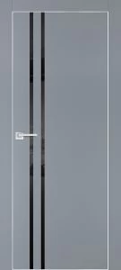 Межкомнатная дверь PX-11  AL кромка с 4-х ст. Серый матовый